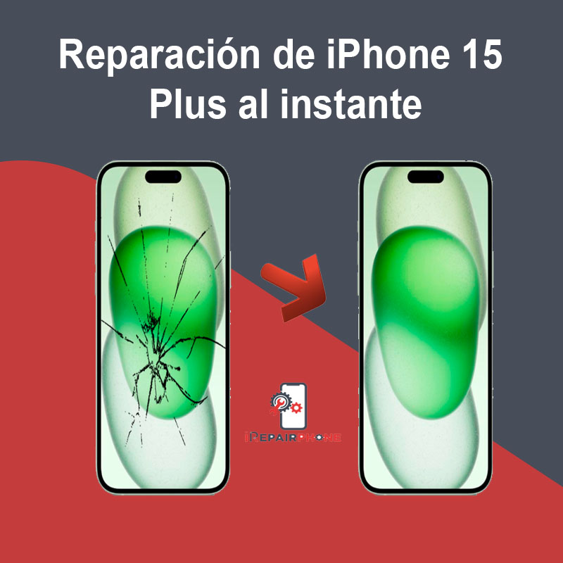 Reparación de iPhone 15 Plus al instante
