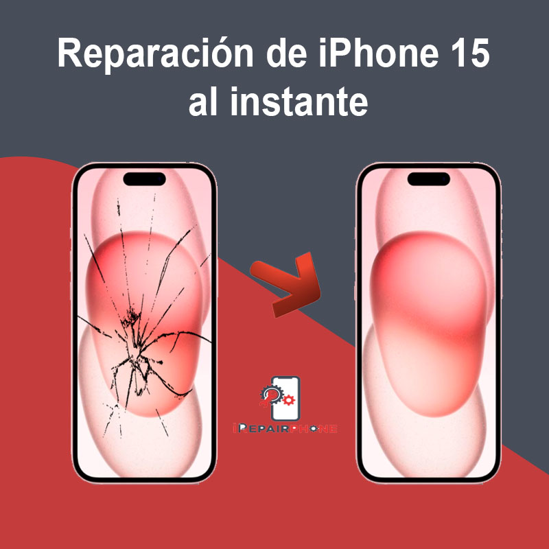 Reparación de iPhone 15 al instante
